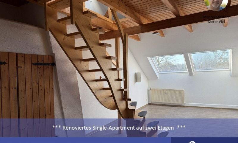 ***Gemütliche Single-Wohnung auf zwei Etagen im Dachgeschoss***