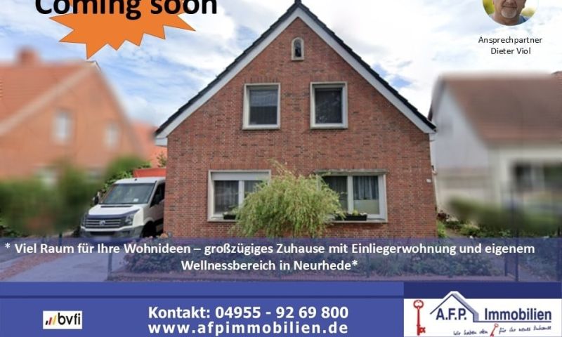 ***Raum für Generationen – modernisiertes Einfamilienhaus mit Einliegerwohnung und Wellnessbereich in Neurhede***