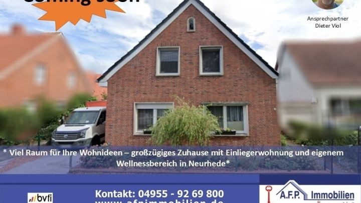 ***Raum für Generationen – modernisiertes Einfamilienhaus mit Einliegerwohnung und Wellnessbereich in Neurhede***